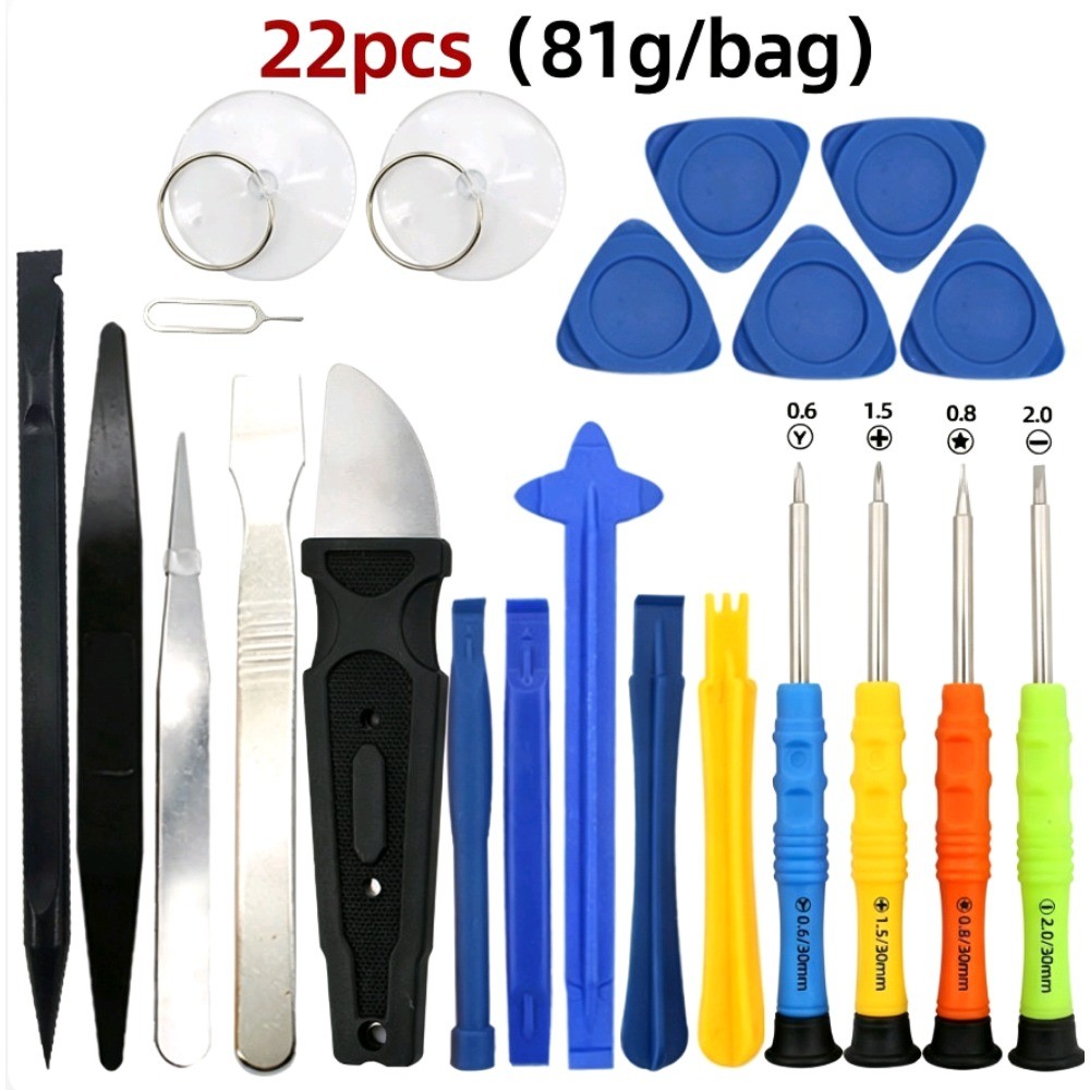 Bộ tuốc nơ vít chính xác 22 trong 1, Công cụ sửa chữa đa năng có nhíp để sửa chữa kính đồng hồ máy tính xách tay