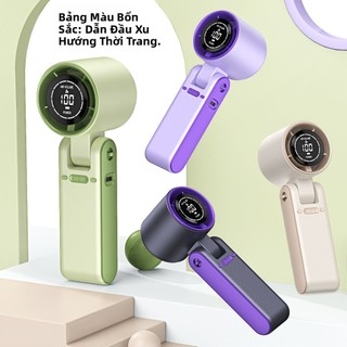 [Bảo Hành 1 Đổi 1 - 7 Ngày] Quạt Cầm Tay Tốc Độ Cao VINZEO T15 - Màn Hình Số, Động Cơ Không Chổi Than, Siêu Mát