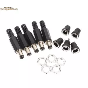 TRTR 5 Cặp 5.5 x 2.1 DC Nam Nữ Nhà Ga 12V DC Bộ Nguồn Cắm Soet Adapter VN