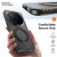 Dành Cho Xiaomi 17 Ultra Ốp Lưng ELVEV Chống Sốc Mờ Cứng PC + TPU Xoay Vòng Kim Loại Giá Đỡ Hút