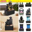 Đài phun nước CORALTIDE, Pin ABS / Cắm vào thác nước phong thủy, trang trí thác nước lưu thông vi mô