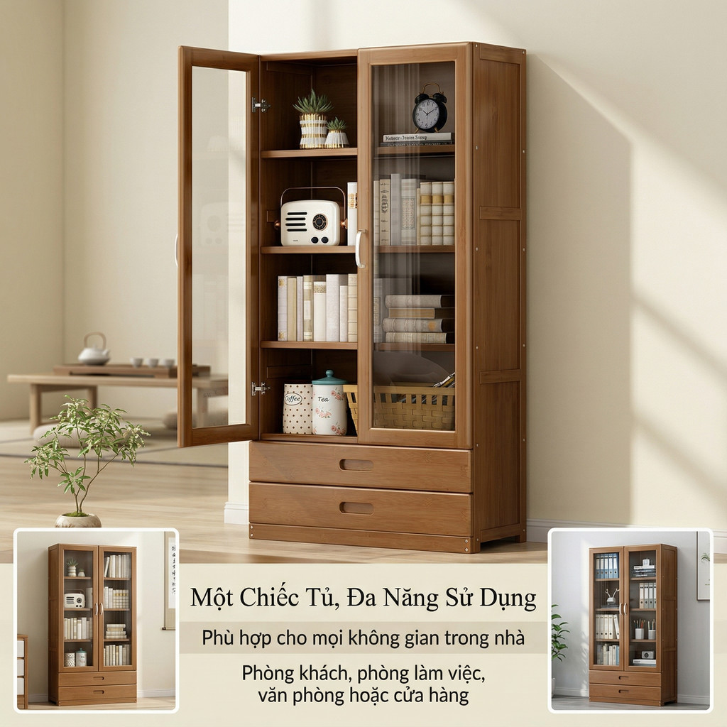 Tủ Sách Kệ Sách 2 Trong 1 Giải Quyết Sách Chất Đống Đồ Chơi Tràn Lan Một Tủ Hai Vấn Đề Gọn Gàng