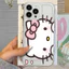 Ốp lưng iPhone trong suốt họa tiết Hello Cat IP 7/8/X/XS/11/12/13/14/15/16/17/Plus/Pro/Max/Air