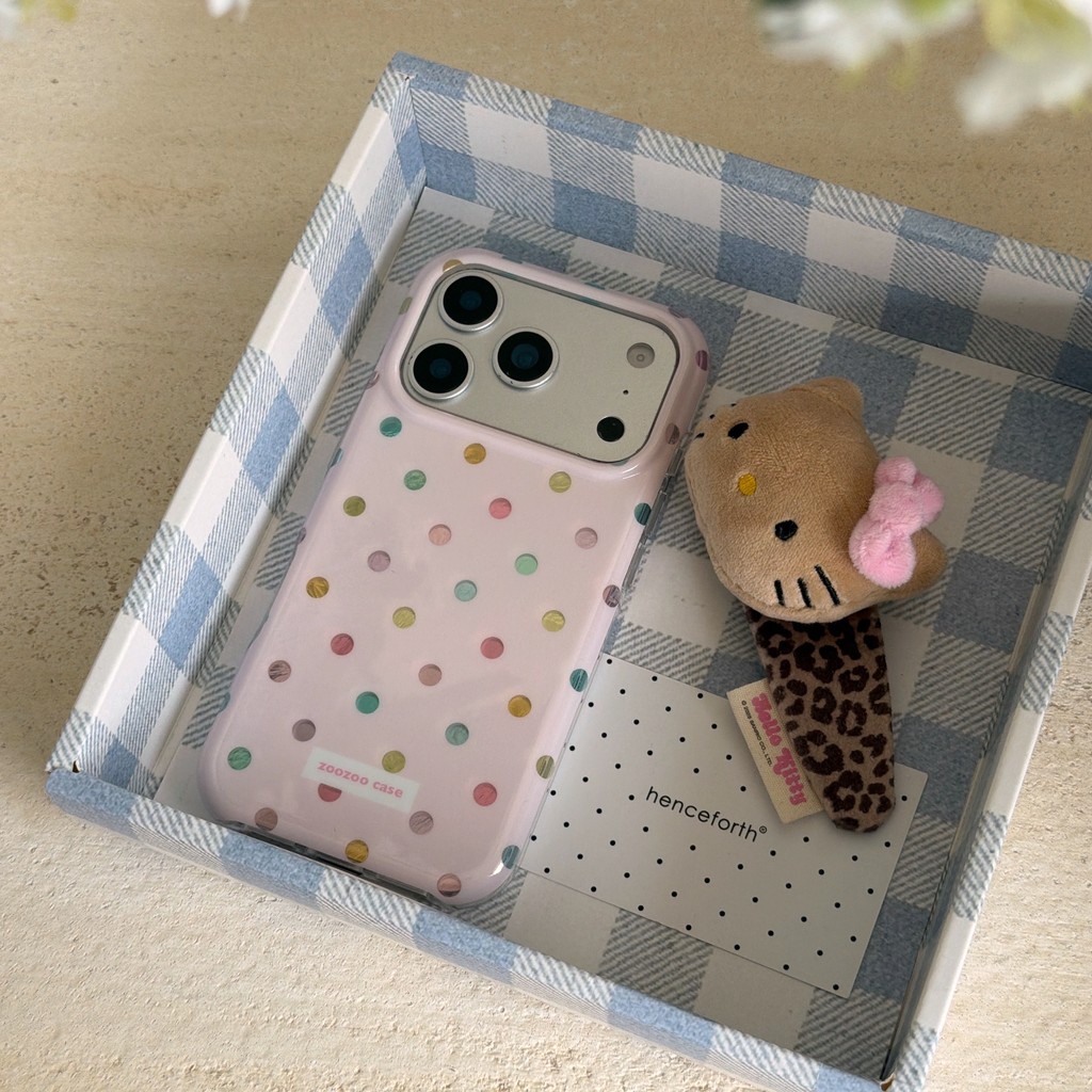 Ốp điện thoại chấm bi đầy màu sắc cho IPhone 17 Pro Max 17 16 15 14 13 Vỏ điện thoại chống rơi W2QI
