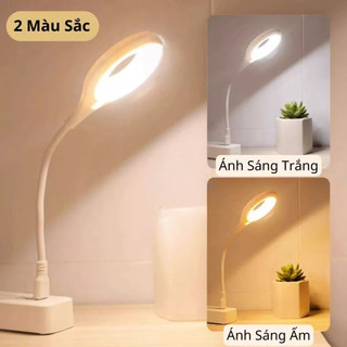 Đèn LED USB di động công suất 2W, Đèn ngủ xoay 360 độ, Đèn bàn cắm máy tính laptop tiết kiệm điện