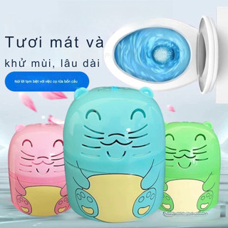 Lọ thả bồn cầu hình thú giúp khử mùi làm sạch mang lại hương thơm tươi mát 200g
