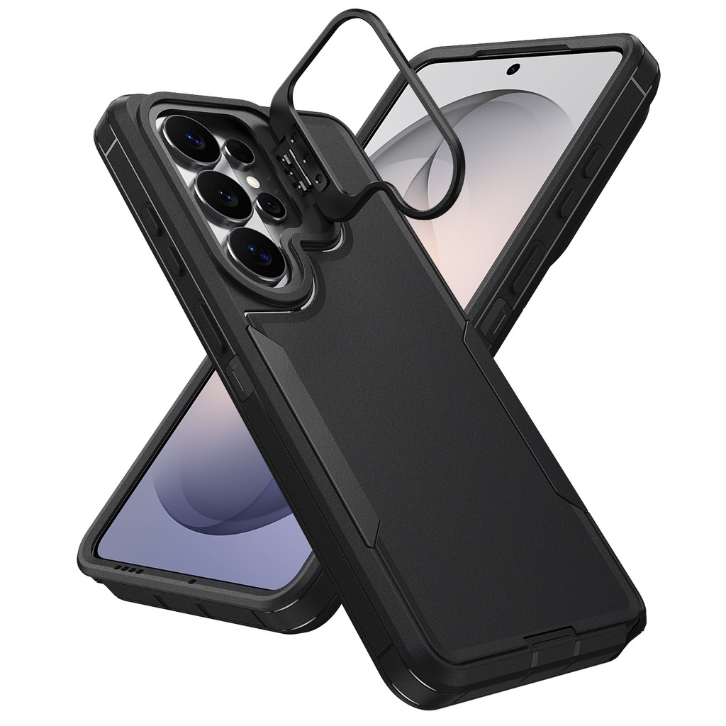 Ốp điện thoại có thể gập lại bằng kim loại có thể gập lại Mew cho Samsung S26 Ultra S25 Ultra S25 Fe S23 Ultra A17 A56 A36 A07 A57 / Vỏ Samsung chống sốc cấp quân sự / Micro Matte