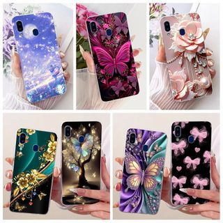 Dành Cho Samsung Galaxy Galaxy A20 A30 Ốp điện thoại SM-A205F SM-A305F Hoa Phong Cách Mới Silicon Mềm Trong Suốt Ốp điện thoại Cho Samsung A20e A20s Fundas