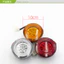 Điện Ba Gót Bốn Gót Phía Sau Đuôi Xe Tải Xe Điện Đỏ Trắng Vàng 10cm Tròn LED Bật Phanh 12V