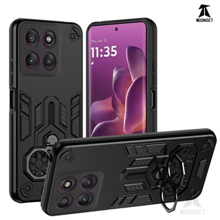 Dành Cho Motorola Moto Edge 60 Pro 5G Ốp điện thoại Cứng Với Kéo Loại Nhẫn Đứng Chống Sốc Nâng Cạnh Mỏng Bao