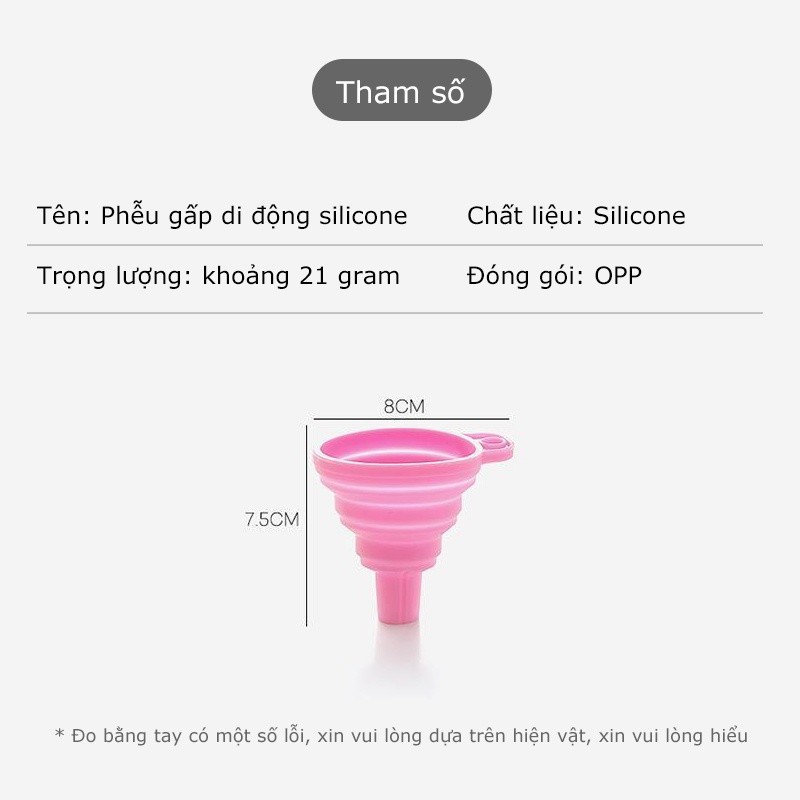 M7 Phễu silicon rót nước xếp gọn,Nhiều màu sắc có sẵn  MALAN