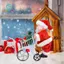 Đồ chơi xe đẩy ông già Noel có nhạc trang trí Giáng sinh đa năng