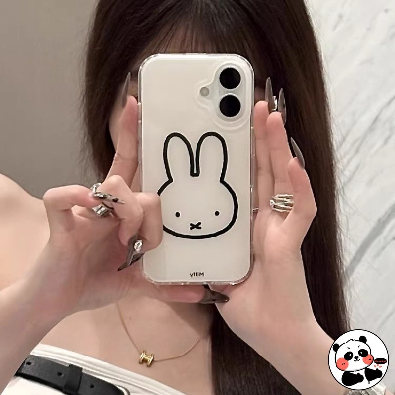 Ốp Điện Thoại Thỏ Dễ Thương Cho Realme 15 14 13 12 11 Pro Lite Plus 15T 14T 14x 12 + 12x 11x 10 9 5G Speed SE 9i 4G 5G Vỏ Hoạt Hình Ins Phong Cách Đơn Giản Vỏ IMD