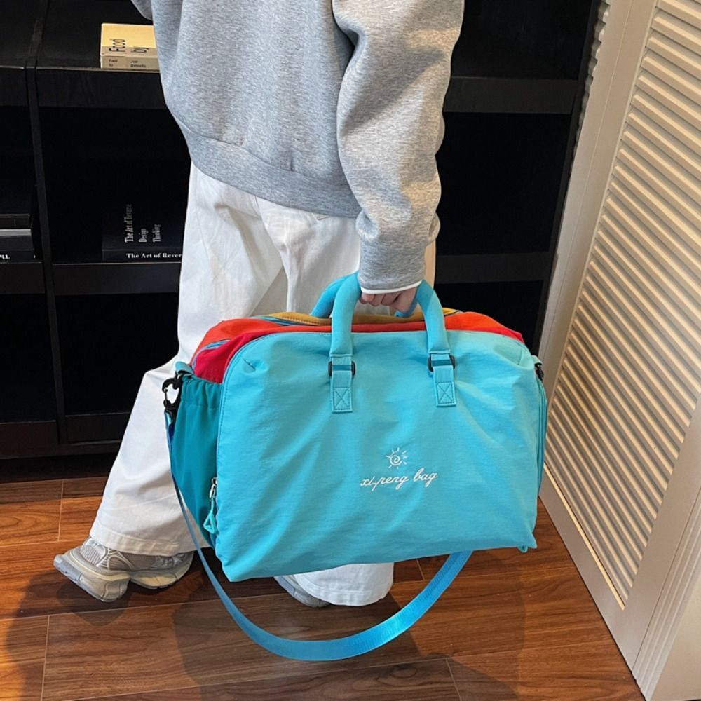Túi Tập Gym HOBBYIN, Túi Duffel Dung Tích Lớn Nhẹ, Có Ngăn Giày Túi Thể Thao Thu Đông