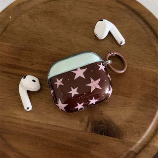 Lưới họa tiết ngôi sao cho AirPods 1 / 2 3 Pro Pro2 pro3 Airpod4 Bộ tai nghe Vỏ bảo vệ Bluetooth không dây AirPods Pro i3 i4 pro3 Vỏ bảo vệ tai nghe