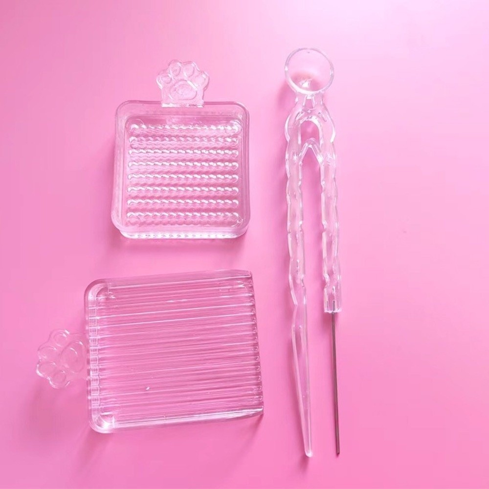 KANGN 3 / 4 / 5 Cái / bộ Nhíp kim đơn hạt cầu chì, Bộ dụng cụ đính cườm hiệu quả thủ công DIY, Hạt nhựa cầm tay Bộ dụng cụ đính hạt cầu chì 2.6mm