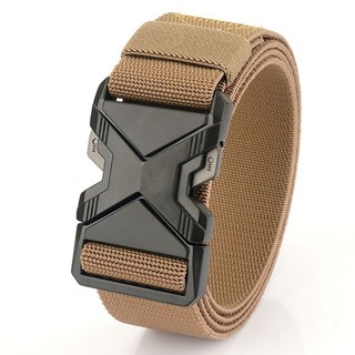 X - Khóa Thắt Lưng Nam Tự Động Đàn Hồi, Da Vải Nylon, Phù Hợp Thời Trang Ngoài Trời