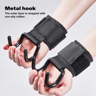 Móc nâng tạ dành cho nam và nữ Tập thể dục Cổ tay Nẹp Tăng cường Dây móc Hỗ trợ Quấn để nâng điện