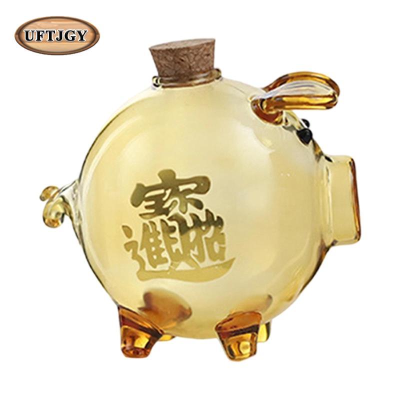 Heo Đất Tiết Kiệm Thủy Tinh Hộp Đựng Lợn Sưu Tập Hộp Bảo Quản Borosilicate Tổ Chức Nồi Thích Hợp Cho Bé Trai Bé Gái Văn Phòng Tại Nhà Mầm Non