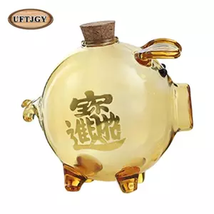 Heo Đất Tiết Kiệm Thủy Tinh Hộp Đựng Lợn Sưu Tập Hộp Bảo Quản Borosilicate Tổ Chức Nồi Thích Hợp Cho Bé Trai Bé Gái Văn Phòng Tại Nhà Mầm Non