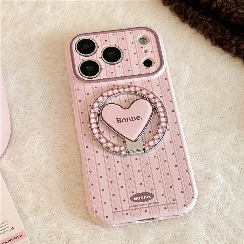 Ốp điện thoại TPU họa tiết chấm và sọc cho iPhone 17 Pro max 16 Pro