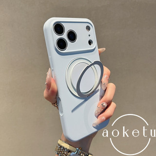 Giá đỡ xoay 360 Silicon lỏng mới Thích hợp cho vỏ điện thoại Apple 17 Pro Max Bao gồm tất cả 16 điểm thu hút từ tính Bảo vệ 15 nút Chống rơi 14 Vỏ bảo vệ