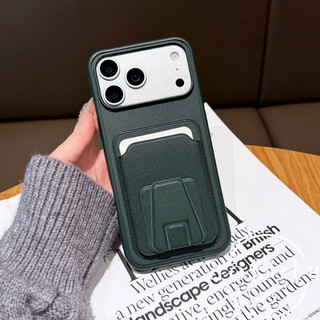 Ốp điện thoại đựng thẻ hình thang màu cam phù hợp cho iPhone 13 14 15 16 17 Pro Max bao gồm tất cả vỏ silicon chống rơi