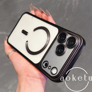 Thích hợp cho vỏ điện thoại iPhone 17 Promax mờ trong suốt chống rơi vỏ bảo vệ 16 Pro hút từ tính 15 / 14 / 13 / 12 / 11 lỗ chính xác bao gồm tất cả vỏ mềm ống kính