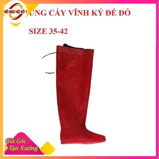 Ủng cấy Vĩnh Ký size 35 - 42 màu đỏ dày dặn, ủng đi cấy, ủng VK ,ủng lội nước