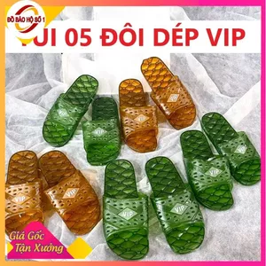 Combo 5 đôi Dép VIP Nam Nữ Đi Trong Nhà Tắm, Văn Phòng, Nhà Vệ Sinh Có Đế Chống Trượt, Dép Lê
