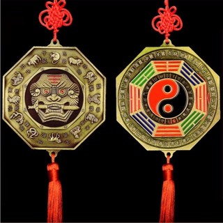 Gương Bát Quái Hổ Phù Hóa Sát Trấn Tà Phong Thủy Mang Lại Bình An May Mắn