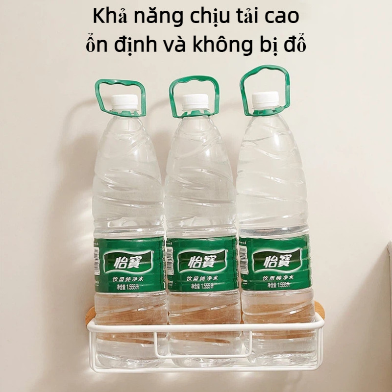 Kệ giấy vệ sinh nhà tắm gỗ tự nhiên, bề mặt chống nước, lắp đặt không cần khoan , bền đẹp