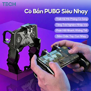 Tay Cầm Chơi Game Mobile Cò Bắn Kim Loại Nút Cơ Siêu Nhạy Cho PUBG Free Fire COD Mobile Game Trigger