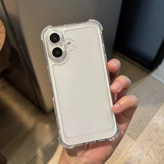 Ốp điện thoại chống rơi bốn góc trong suốt pha lê Thích hợp cho iPhone 11 12 13 14 15 16 Pro Max Plus Ốp lưng mềm TPU trong suốt