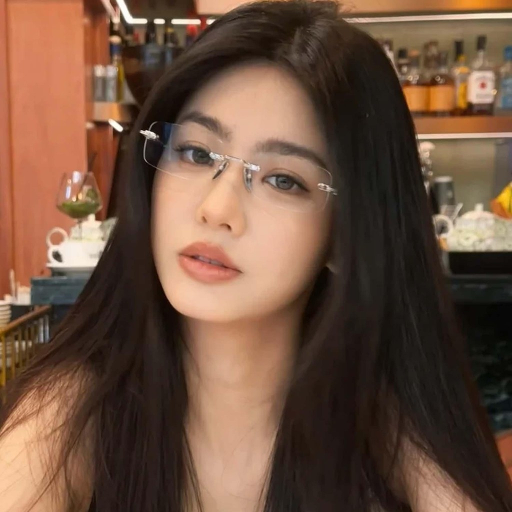 Kính mắt vuông trong suốt không vành mỏng - 4 màu sắc thời trang dành cho phụ kiện đường phố hàng ngày