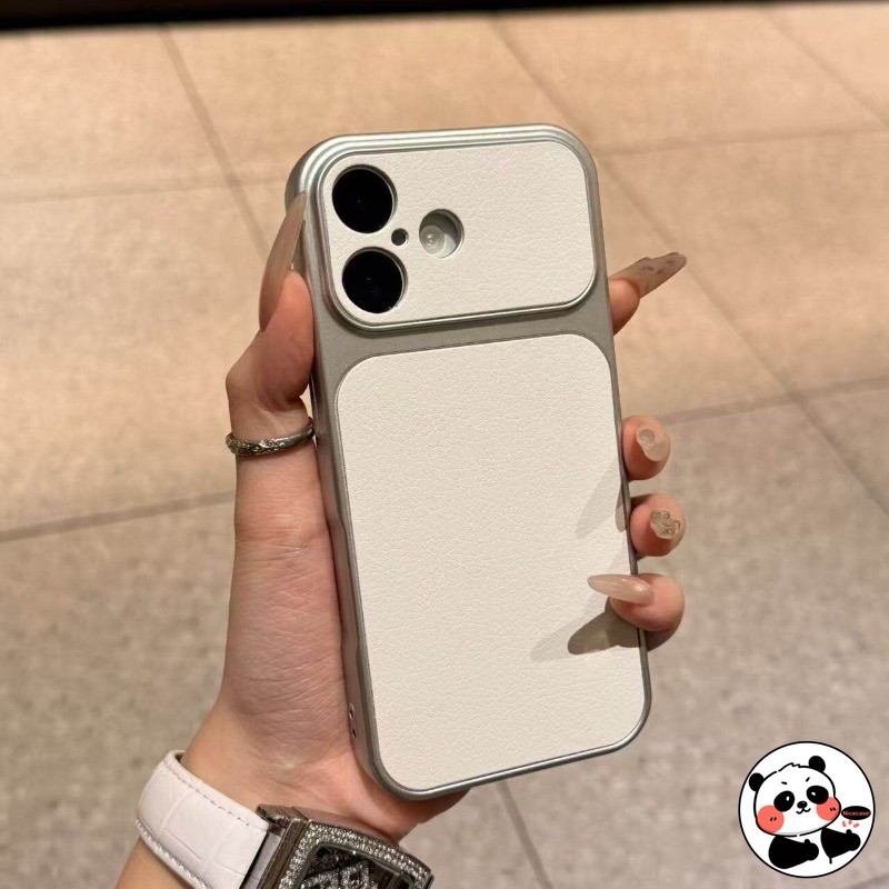 Ốp Điện Thoại Da Cho Xiaomi Poco X8 X7 X6 Neo X4 NFC GT M8 M7 M6 Plus M4 F8 F7 Ultra F6 F5 Pro F4 F3 C75 C65 5G 4G Vỏ Sang Trọng Màu Bạc Dễ Thương ins Phong Cách Đơn Giản Da Cừu Vỏ Mềm