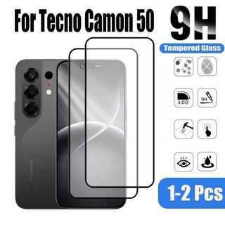 1-2 Chiếc Tecno Camon 50 4G HD Kính Cường Lực Bảo Vệ Màn Hình Cho Tecno Camon 40 30 Pro Premier 5G