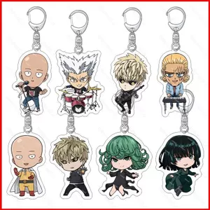 BH2 ONE PUNCH-MAN Acrylic Móc Khóa Saitama Mặt Dây Chuyền Genos Tatsumaki Túi Phụ Kiện Anime Ngoại Vi HB2