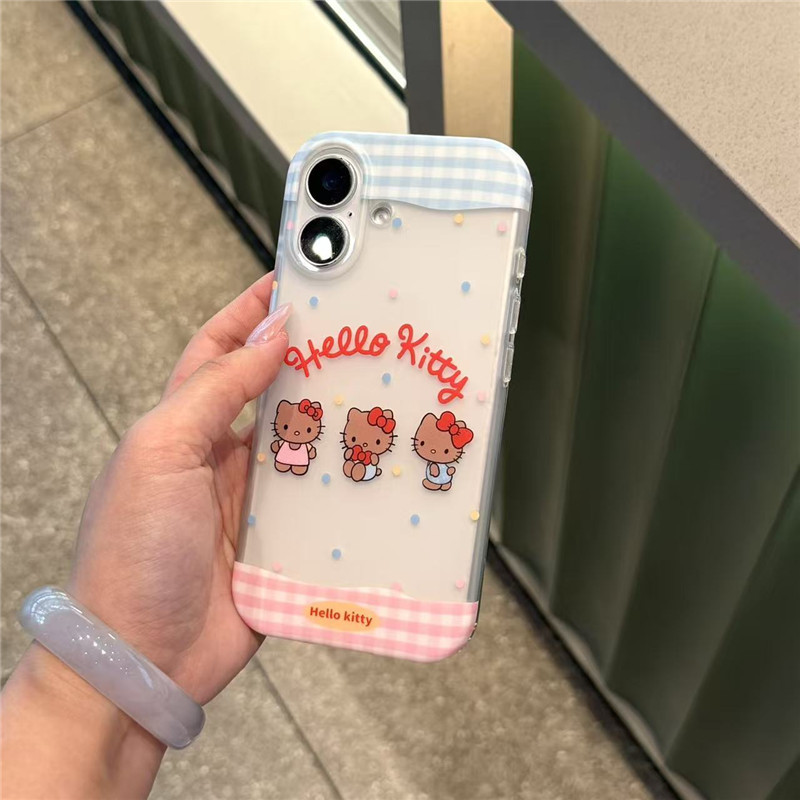IPhone 17 Pro Max kitty họa tiết chất liệu TPU IMD craft Vỏ điện thoại in hai lớp