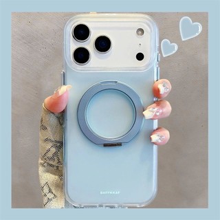 Ốp điện thoại di động giá đỡ từ tính xoay 360 độ mờ tiên tiến phù hợp cho iPhone 17 16 15 Pro Max bảo vệ camera chống sốc chống rơi mặt sau cứng