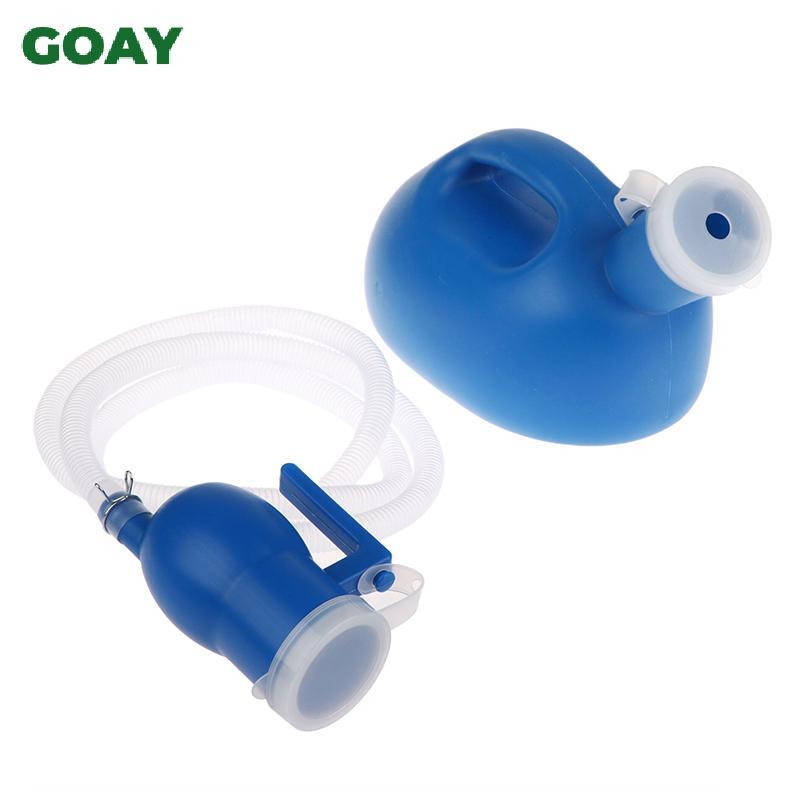 GOAY Vệ Sinh Cung Cấp Cho Ngoài Trời 2000ml Nhựa Nam Người Cao Tuổi Giường Bô Pee Bình Bộ Sưu Tập Với Ống 160cm Nước Tiểu Di Động Chai Người Khuyết Tật Người Giúp VN