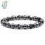 Vòng tay hạt đá Hematite luân xa, co giãn thoải mái, hỗ trợ giảm căng thẳng