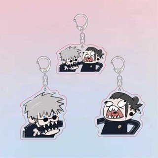 Móc Khoá, Mô Hình Standee Anime Jujutsu Kaisen Geto Suguru Satoru Gojo Chibi Cute Trang Trí Bàn Học, Làm Việc