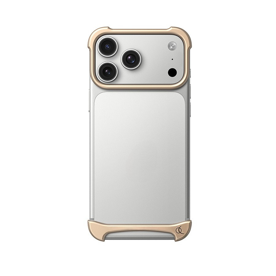 Ốp điện thoại không khung màu cam sang trọng cho iPhone 17 Pro Max 17 Pro Nút kim loại Cảm giác da Vỏ chống sốc