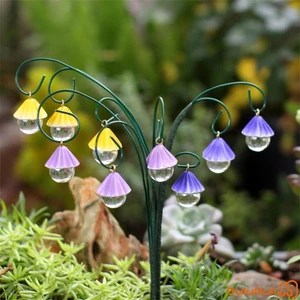 9 Chiếc Dù Đính Hạt Vườn Cọc Đầy Màu Sắc Hoa Chuông Đồ Trang Trí Sân Vườn Cổ Phần Ngoài Trời Cho Sân Cây Bãi Cỏ