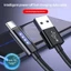 Cáp USB C 120W tốc độ nhanh btsg có nút tắt và đèn báo tự động để sạc nhanh