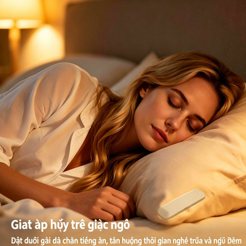 Loa ngủ đặt dưới gối Bluetooth 5.4,  tiếng ồn trắng tích hợp, loa mini riêng tư, thời lượng pin dài.