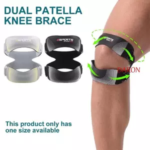 Dây đeo hỗ trợ gân DARON, Nẹp đầu gối bánh chè áp lực tiện dụng, Miếng đệm silicon đôi có thể điều chỉnh chuyên nghiệp Tay áo quấn đầu gối thể thao