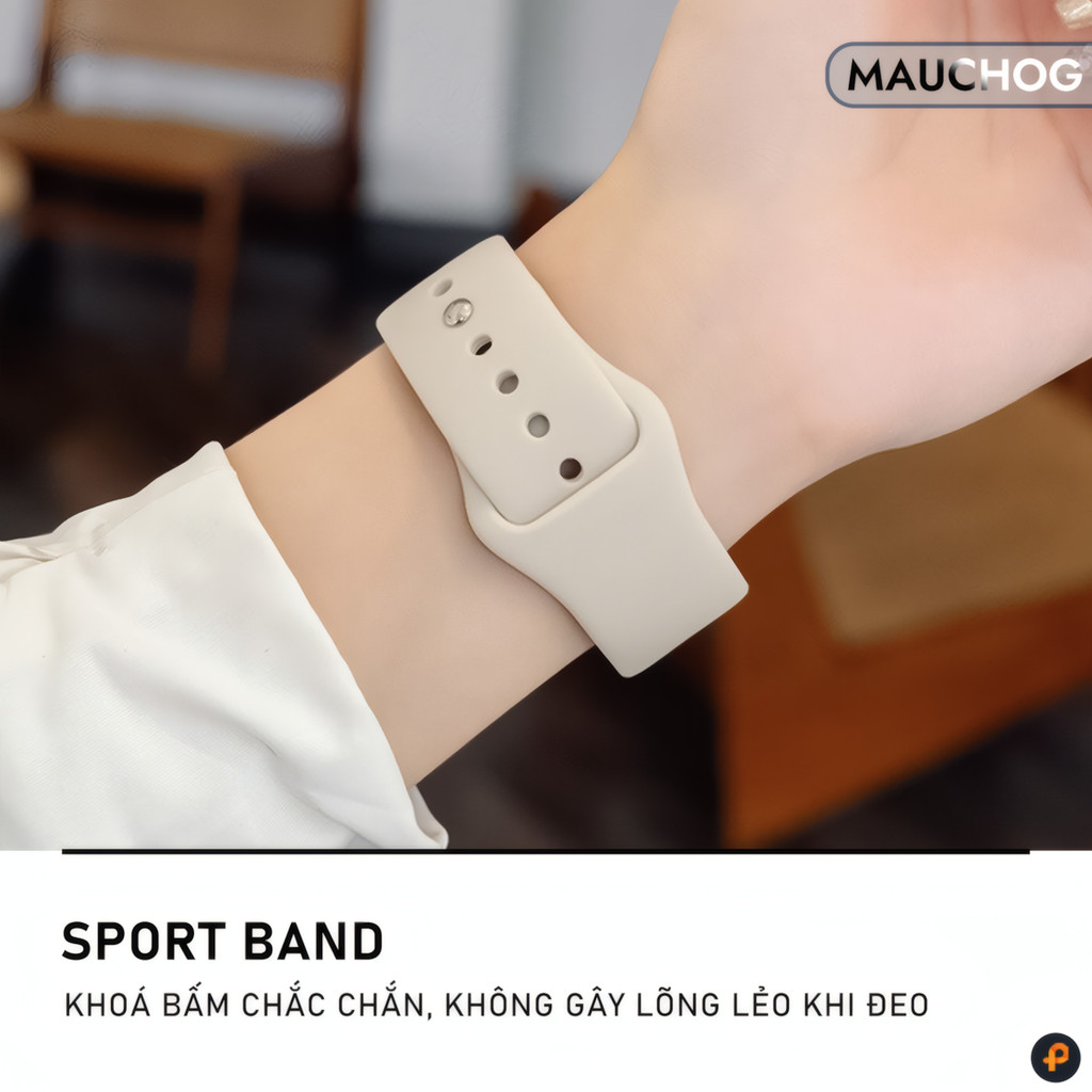 Dây Đeo Silicon Thể Thao Thay Thế Cho Đồng Hồ Apple Watch Series Ultra 11 10 9 8 7 6 5 4 3 49/46/45/44/42/41/40/38mm