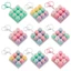 Đồ chơi clicker bàn phím BORAGETE, Nút phím hình mèo Móc khóa Fidget, Thư giãn vượt qua thời gian Giảm căng thẳng 9 phím Clicker Đồ chơi người lớn